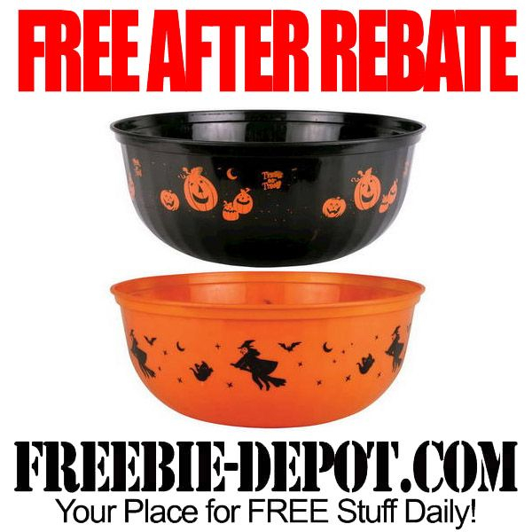 FREE AFTER REBATE 2 Halloween Candy Bowls At Menards FREE Black Or 