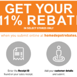 Home Depot Rebate 11 Percent Match HomeDepotRebate11