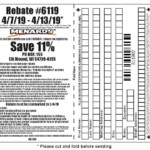 Menards 11 Rebate 6119 Purchases 4 7 19 4 13 19