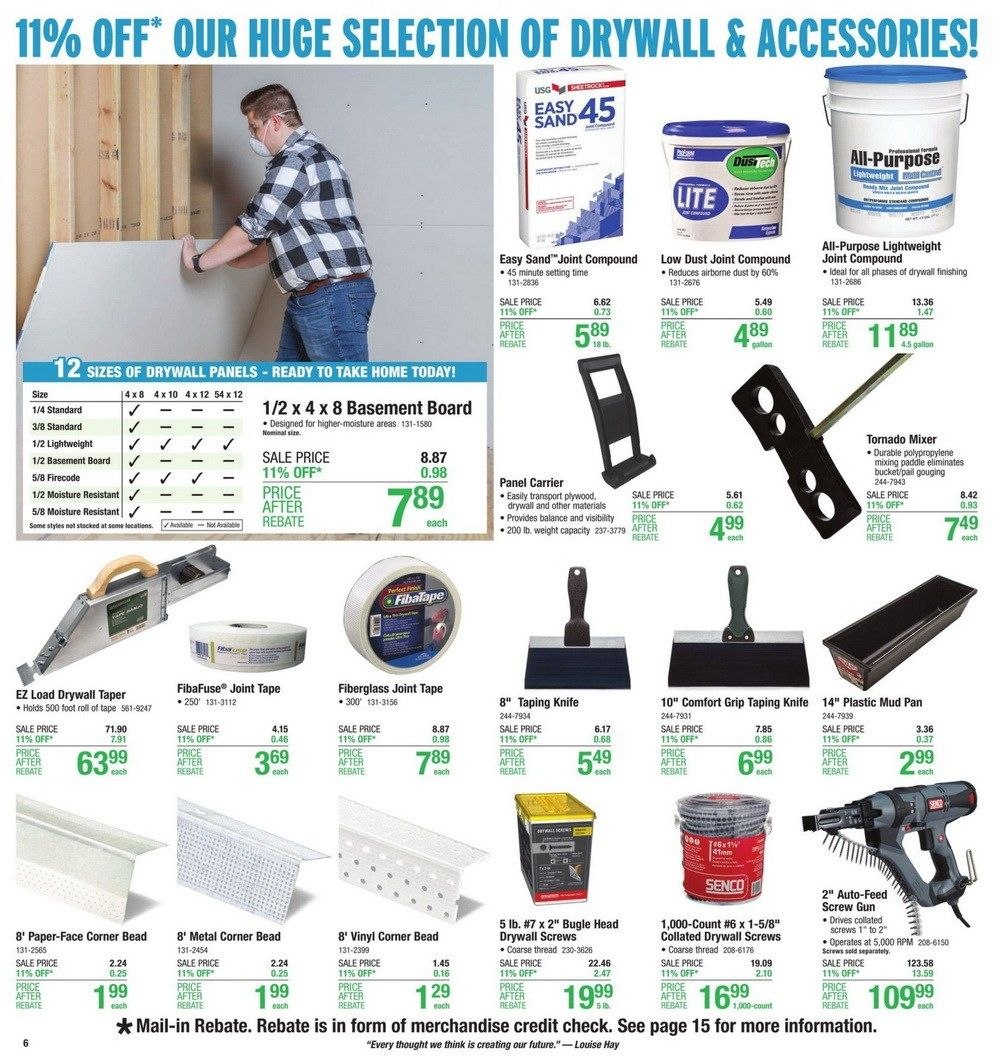 Menards 11 Rebate Sale Ad Nov 15 Nov 25 2020