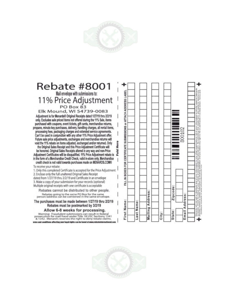 Menards 2022 11 Rebate Schedule Menardsrebate11