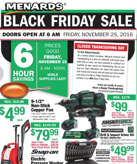 Menards Day After Thanksgiving Sale Semashow