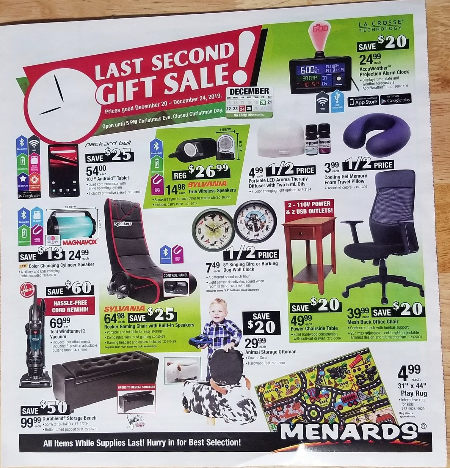 Menards Last Second Gift Sale Valid 12 20 19 12 24 19