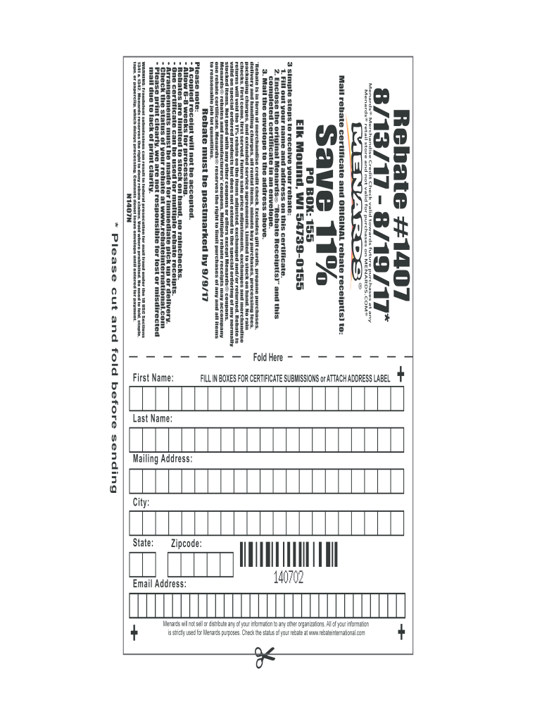 Menards Rebate 1407 Fill Out Sign Online DocHub LatestRebate