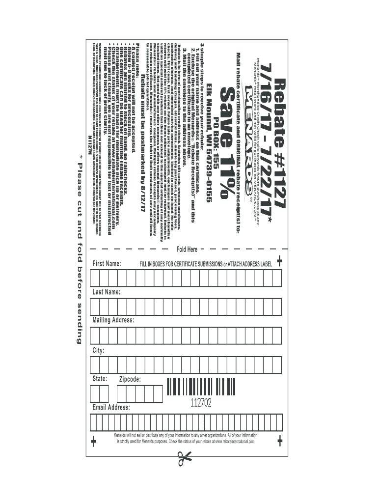 Menards Rebates Fill Out Sign Online DocHub