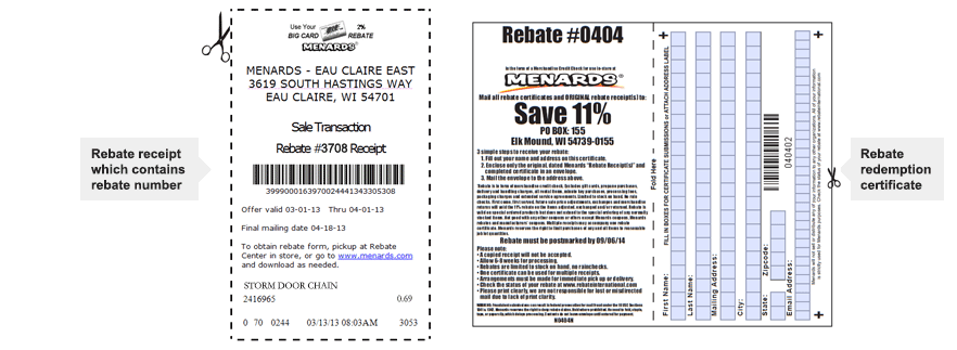 Menards Rebates Forms MenardsRebateForms