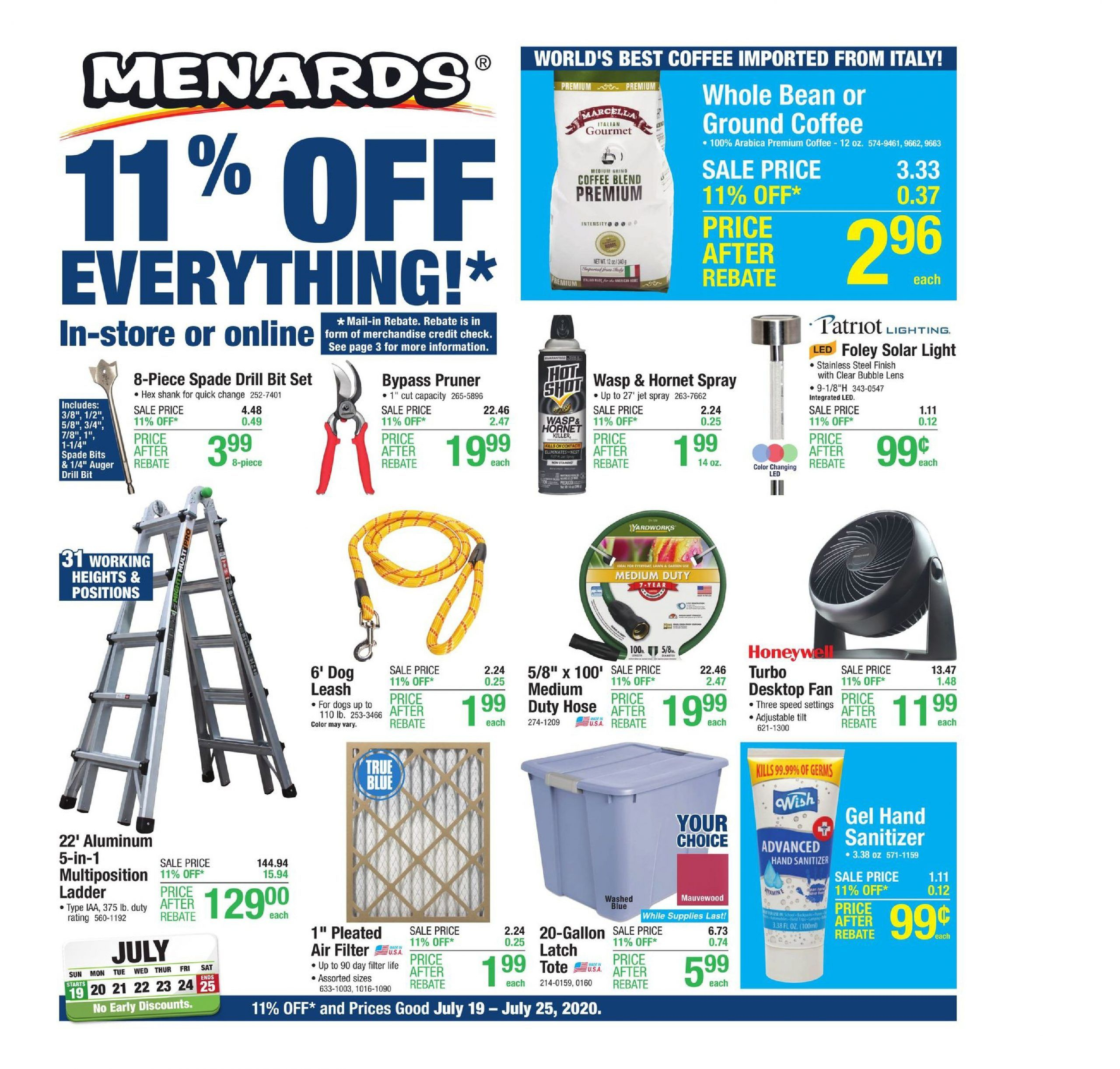 Menards Weekly Ad Jul 19 Jul 25 2020 Sneak Peek Preview Weekly Ads 