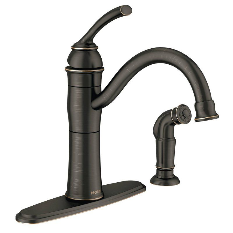 Moen 87230BRB Mediterranean Bronze Braemore High Arc Kitchen Faucet 