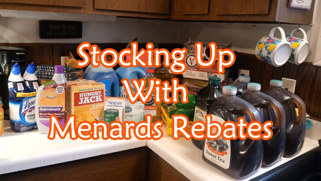 Stocking Up With Menards Rebates YouTube