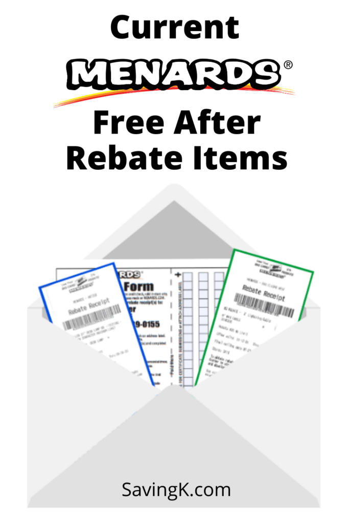 Current Menards Free After Rebate Items Saving K