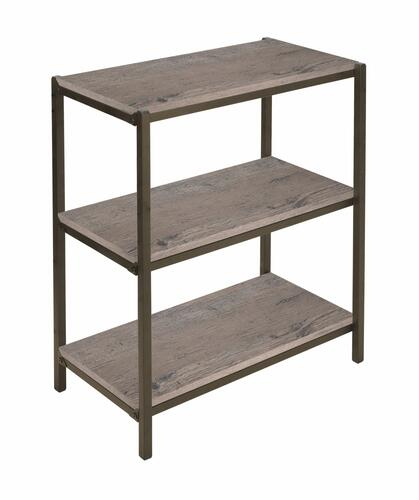 Dakota 3 Shelf Bronze Frame Modern Bookshelf At Menards