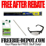 FREE AFTER REBATE Wiper Blades Yardstick Glasses Cleaner FREE