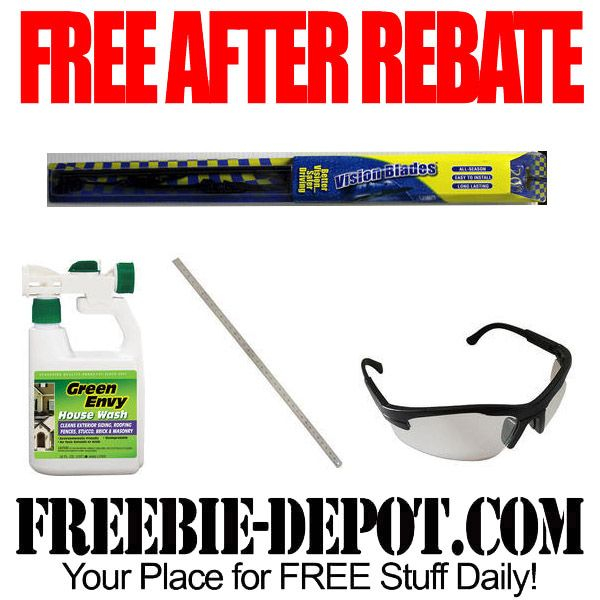 FREE AFTER REBATE Wiper Blades Yardstick Glasses Cleaner FREE 