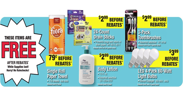 FREE Paper Towel LED Light Bulbs More At Menards After Rebate