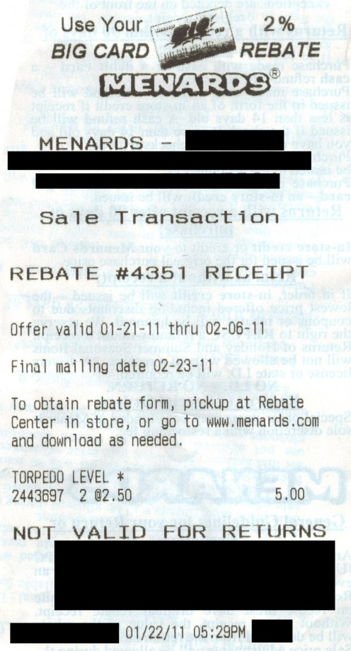 How To Use Menards Rebates To Save Money And Get Free Stuff Hubpages 