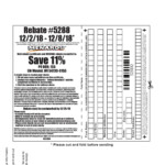 Menard s Rebate Form 5088 MenardsRebate Form