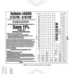 Menards 11 Percent Rebate Schedule 2023 MenardsRebate Form