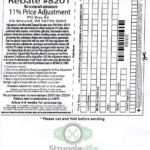 Menards 11 Price Adjustment Rebate 8201 Purchases 2 10 Printable