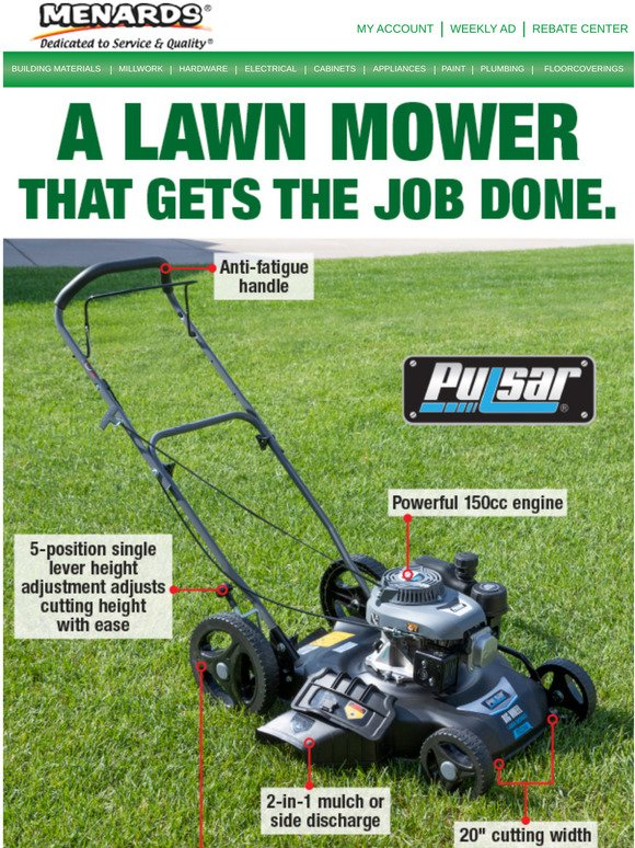 Menards A Lawn Mower That Gets The Job Done Milled