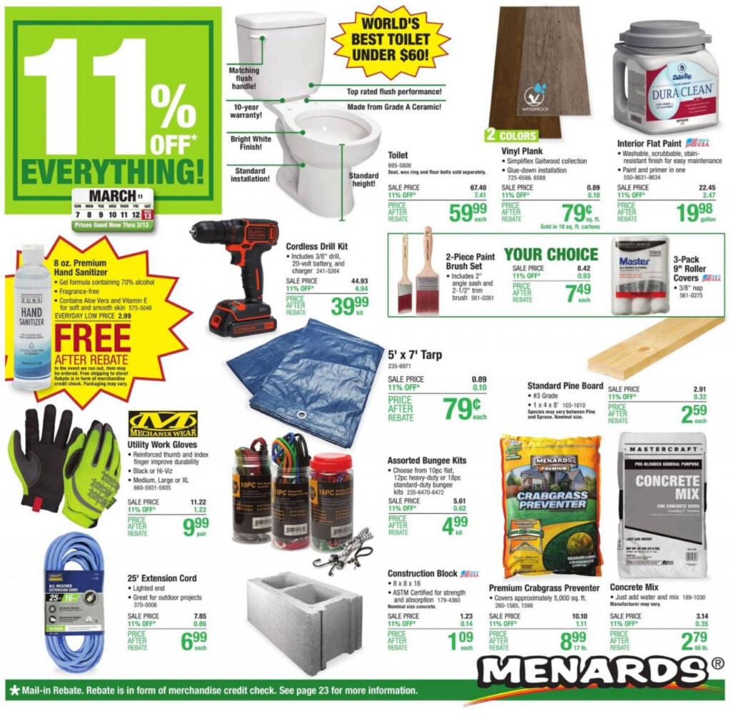 Menards Flyer 11 Rebate Sale 07 03 2021 13 03 2021 Kupino 