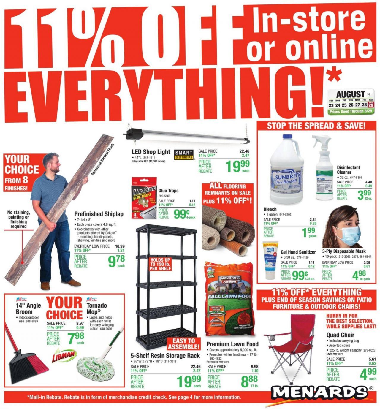 Menards Flyer 11 Rebate Sale Flyer Menards Sales Ads