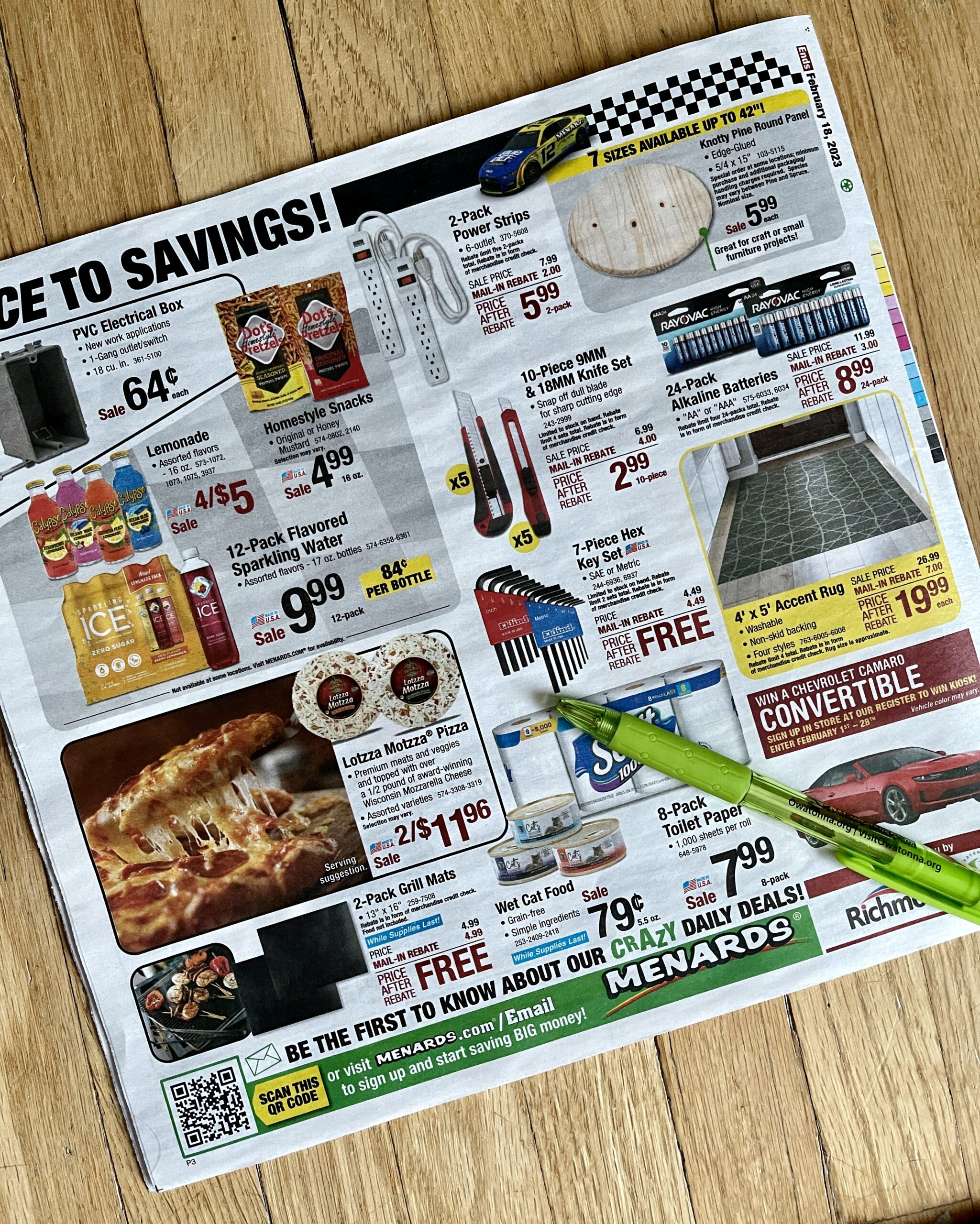 Menards Free After Rebate Items Thrifty Minnesota