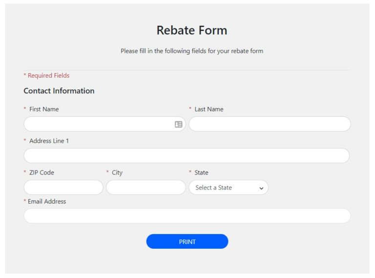 Menards Mail In Rebate Dates Printable Rebate Form