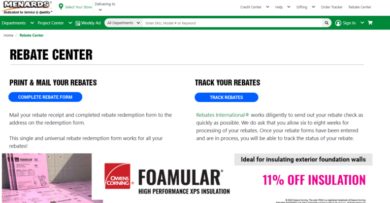 Menards Rebates Per Envelope Menards Rebate Form 2023