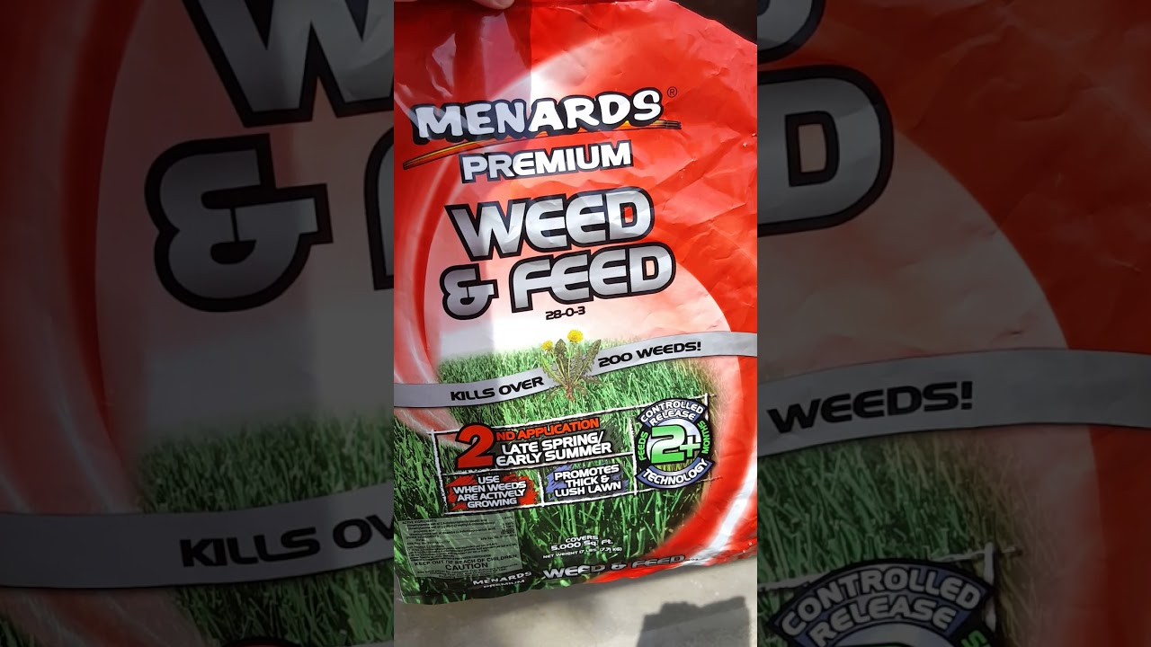 Menards Weed Feed Test YouTube