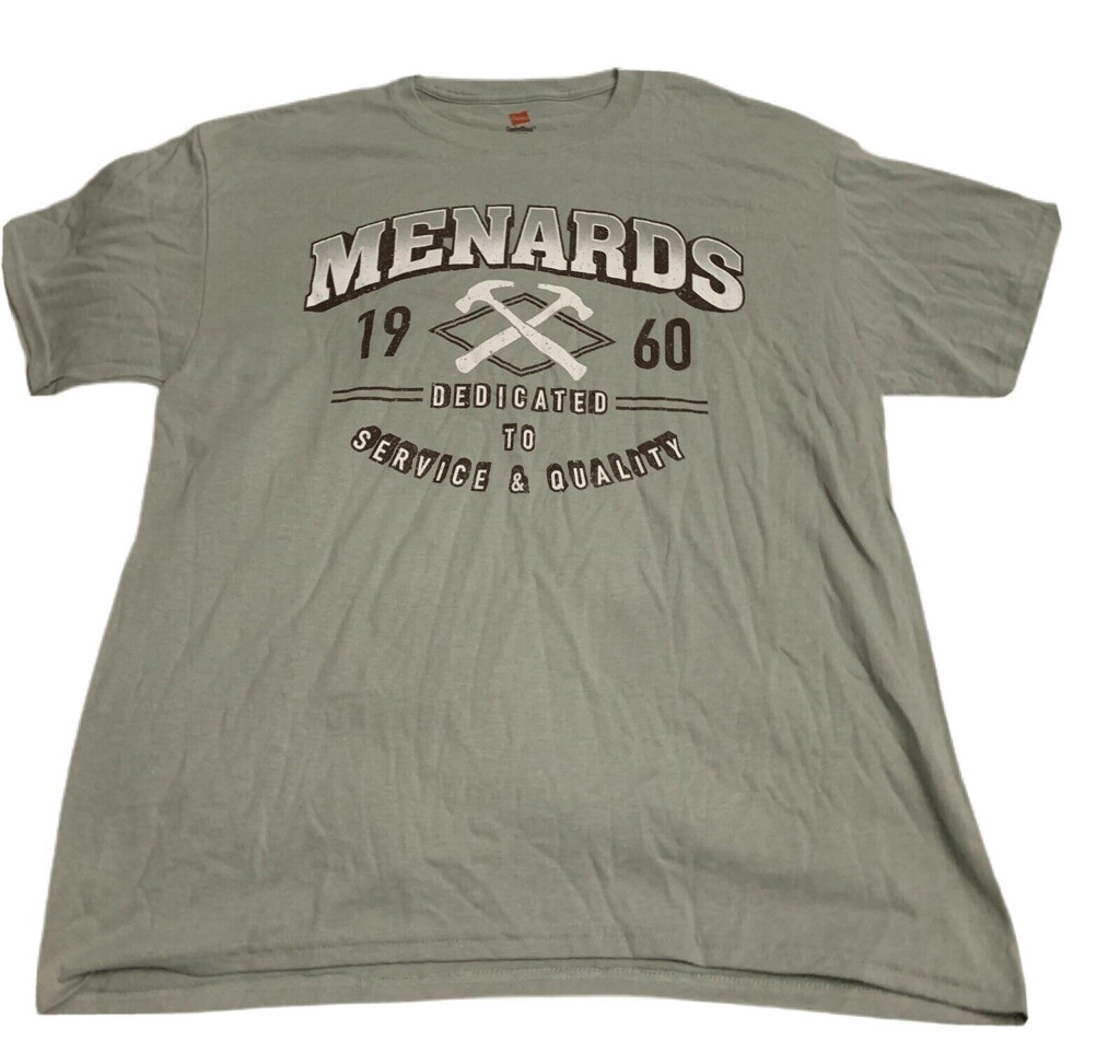 Mens Vintage Menards T Shirt Gem