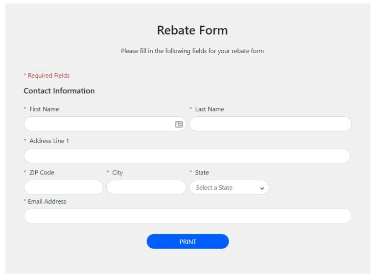 Printable Menards Rebate Form 2023