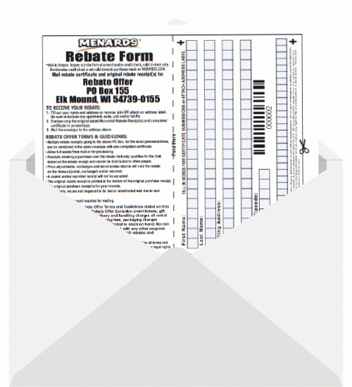 Rebate Center At Menards Printable Form 2021