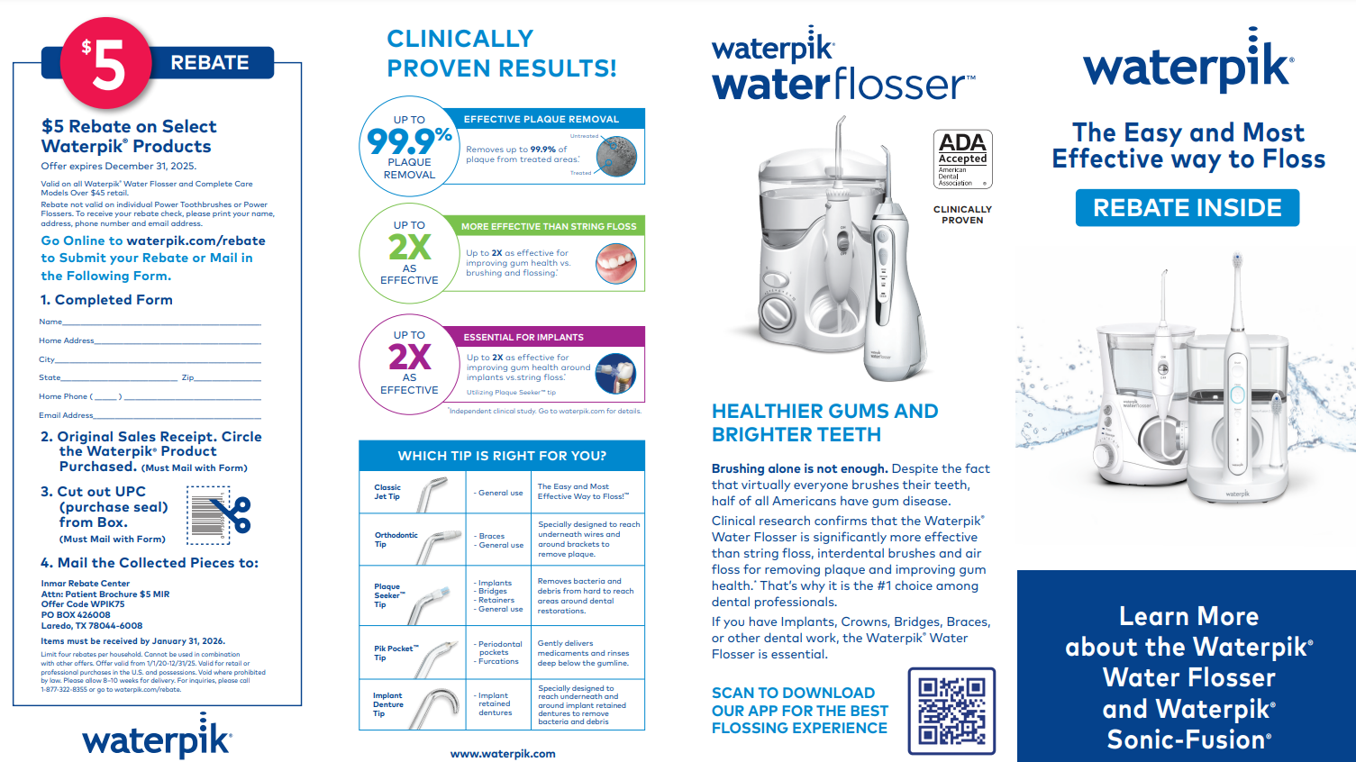 Waterpik Customer Service Email Printable Rebate Form