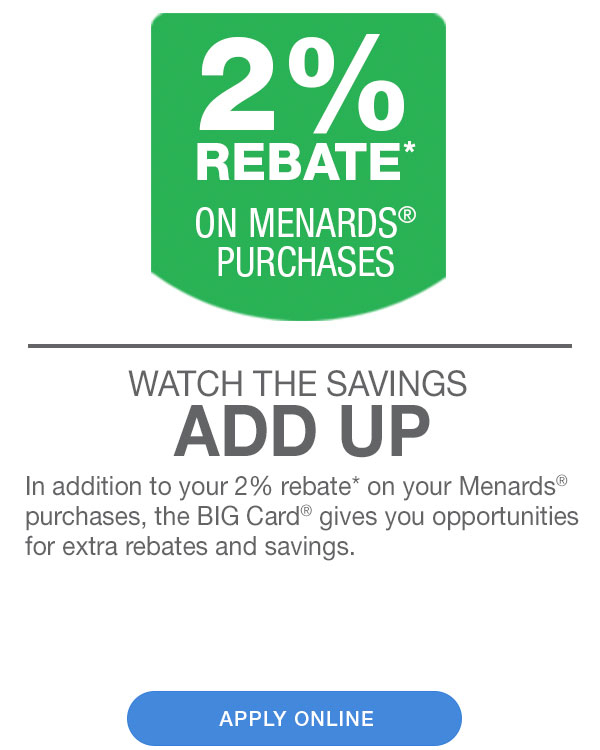 What Is The Credit Limit On Menards Big Card MenardsRebate Form